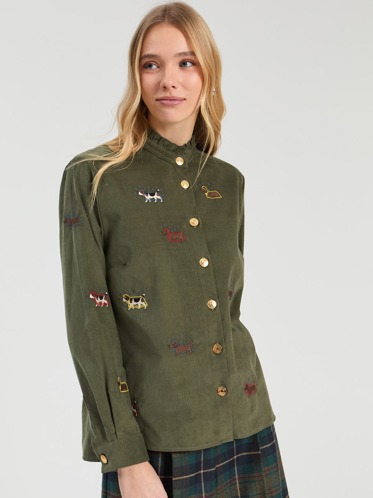 VILAGALLO - ANDY EMBROIDERED BLOUSE