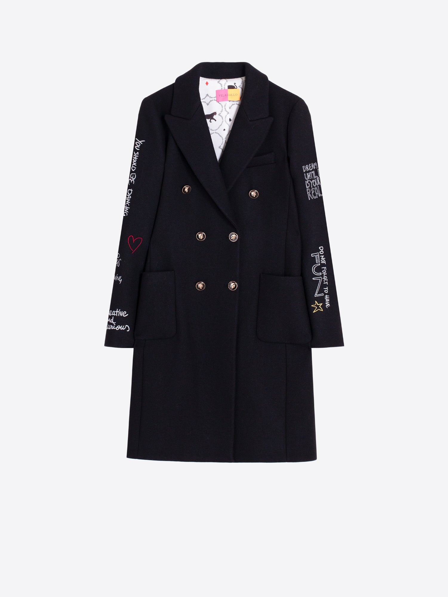 VILAGALLO - WOMEN'S LIANA EMB COAT