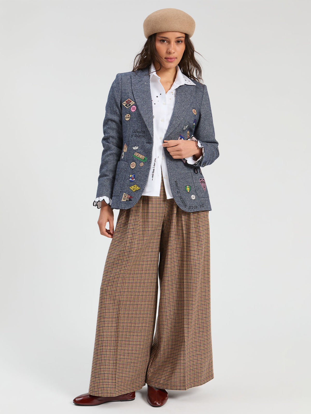 VILAGALLO - HILLARY EMBROIDERED JACKET