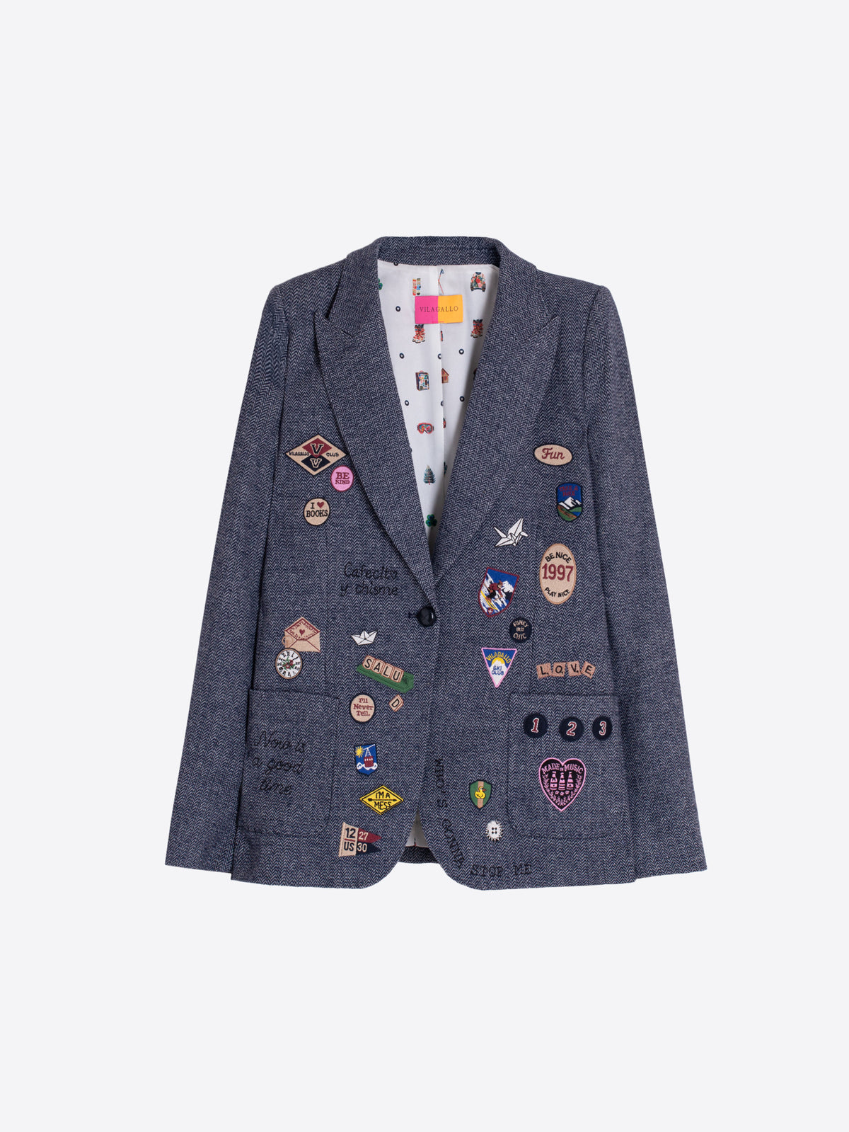 VILAGALLO - HILLARY EMBROIDERED JACKET