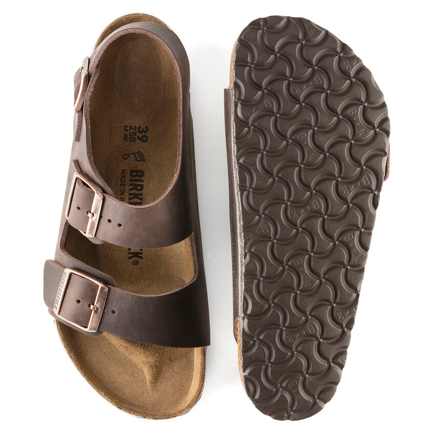 BIRKENSTOCK - MEN'S MILANO OILED LEATHER SANDAL