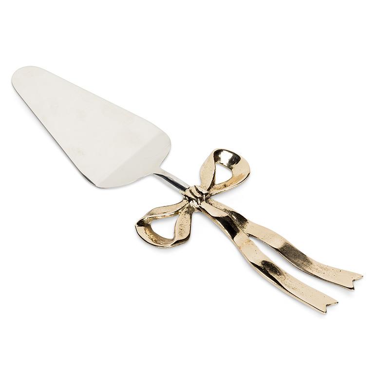 ABBOTT - RIBBON HANDLE CAKE SERVER-GOLD-11"L