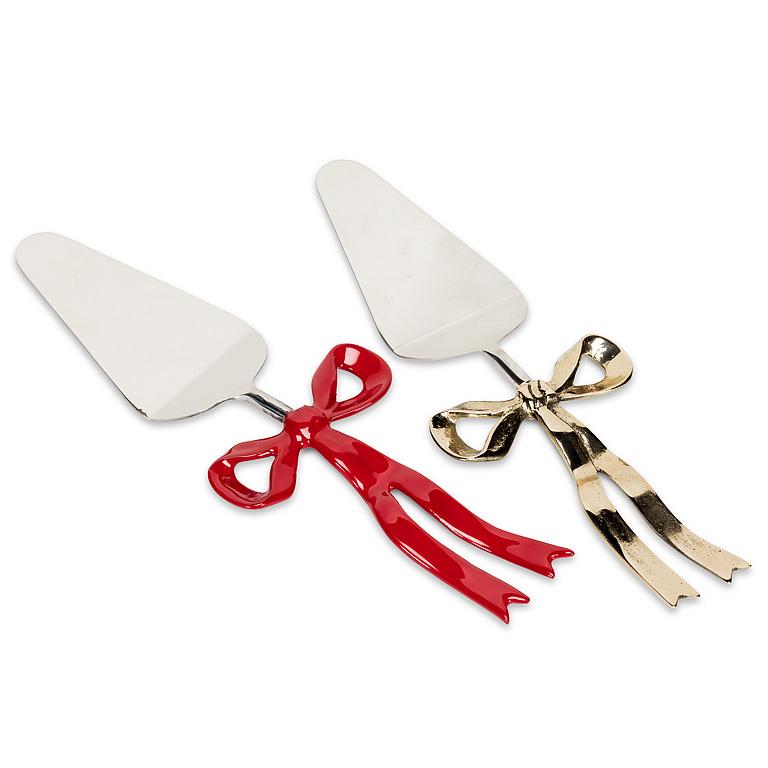 ABBOTT - RIBBON HANDLE CAKE SERVER-GOLD-11"L