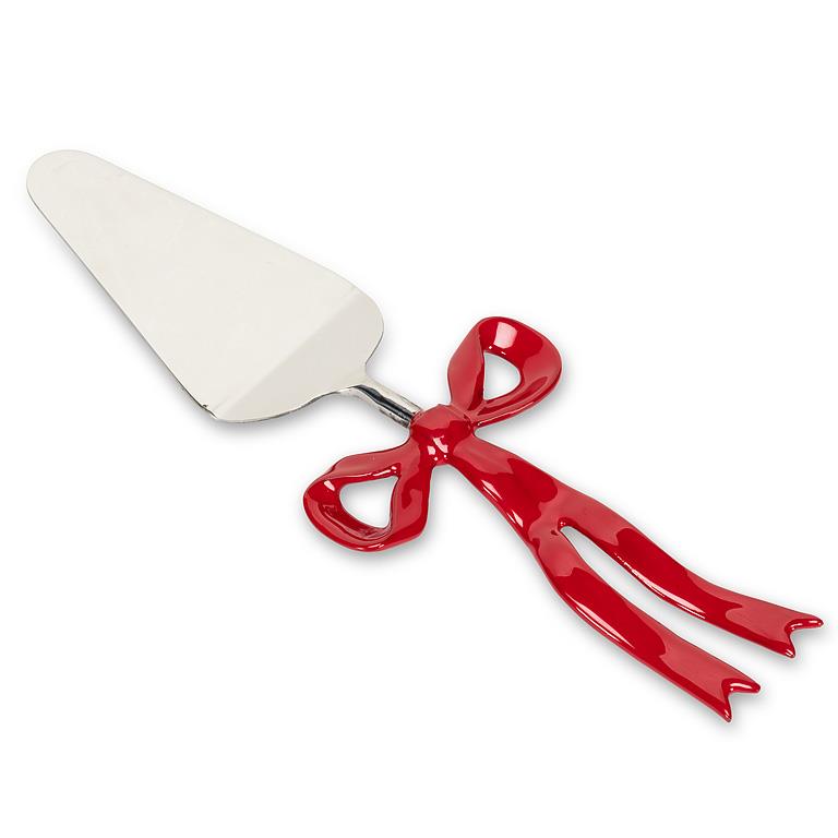 ABBOTT - RIBBON HANDLE CAKE SERVER-RED-11"L