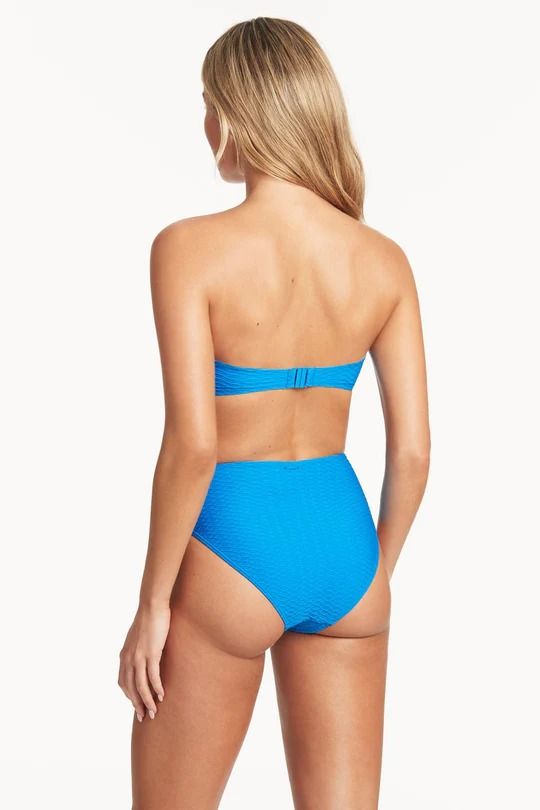 SEA LEVEL- LADIES HONEYCOMB U BAR BANDEAU SWIM TOP