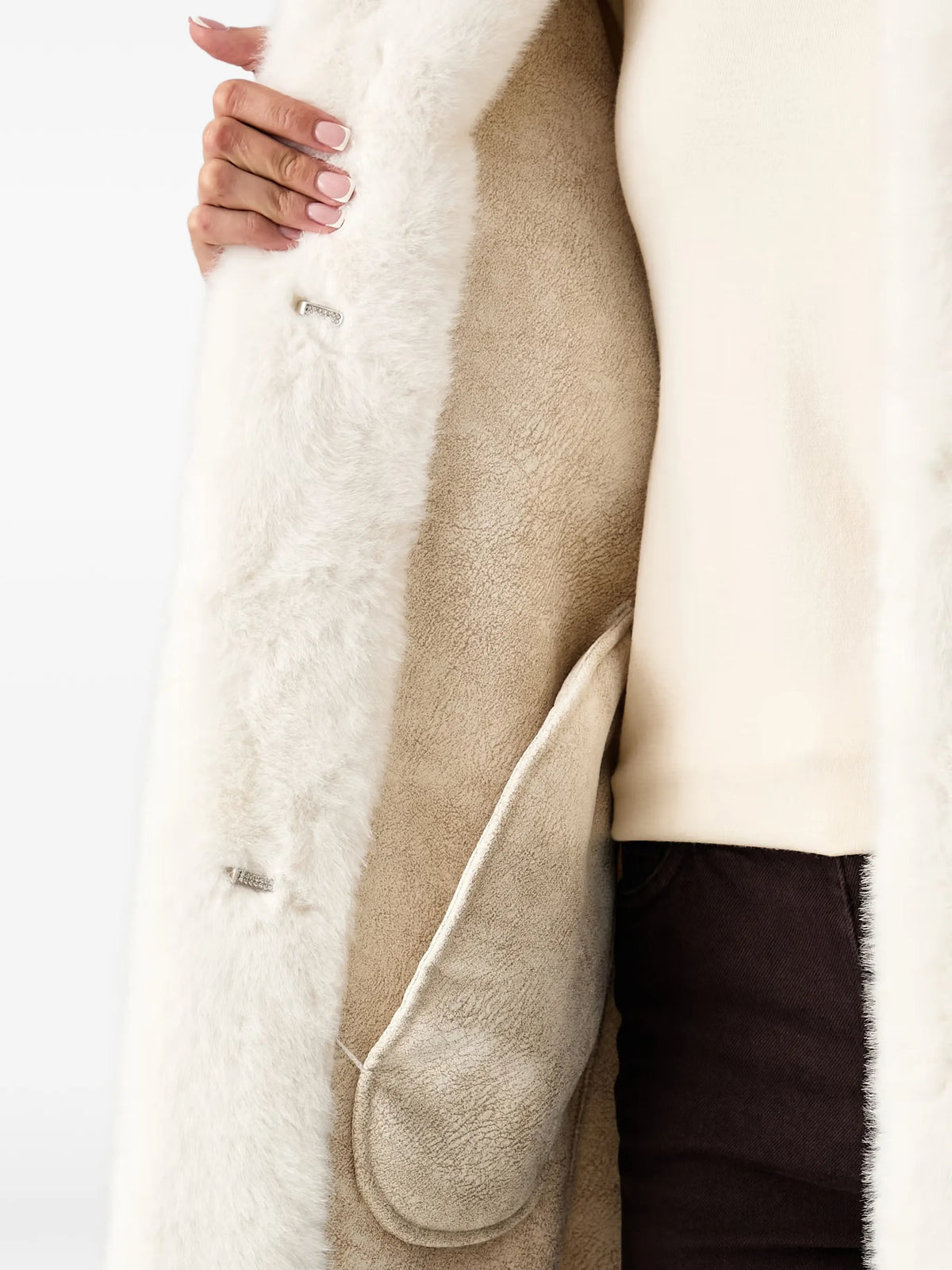 SILVIAN HEACH - WOMEN'S LONG FUR COAT