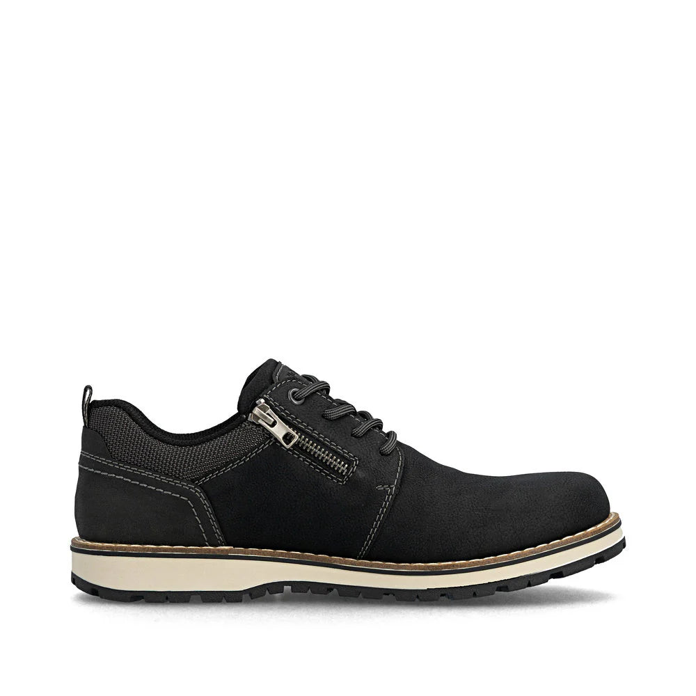 RIEKER- MEN'S ZIPPER LACE SHOE 38406-00