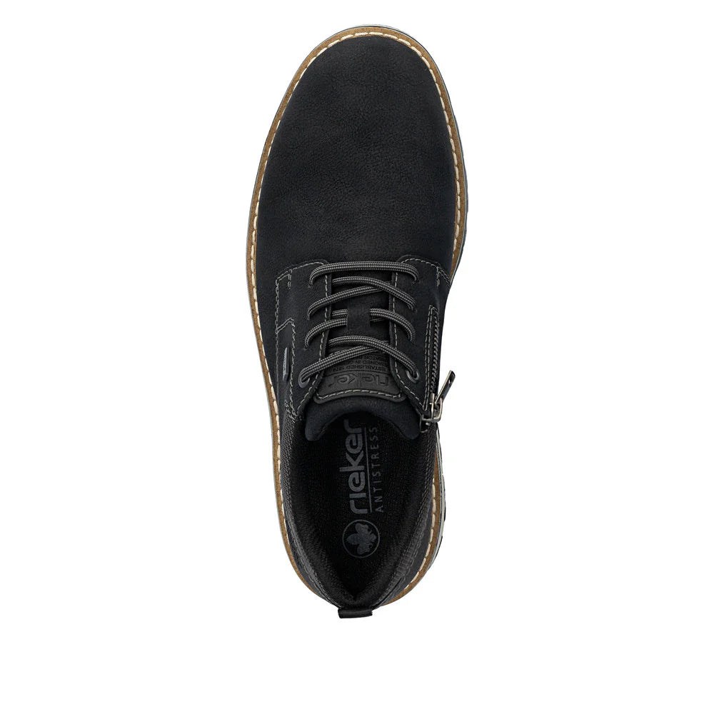RIEKER- MEN'S ZIPPER LACE SHOE 38406-00
