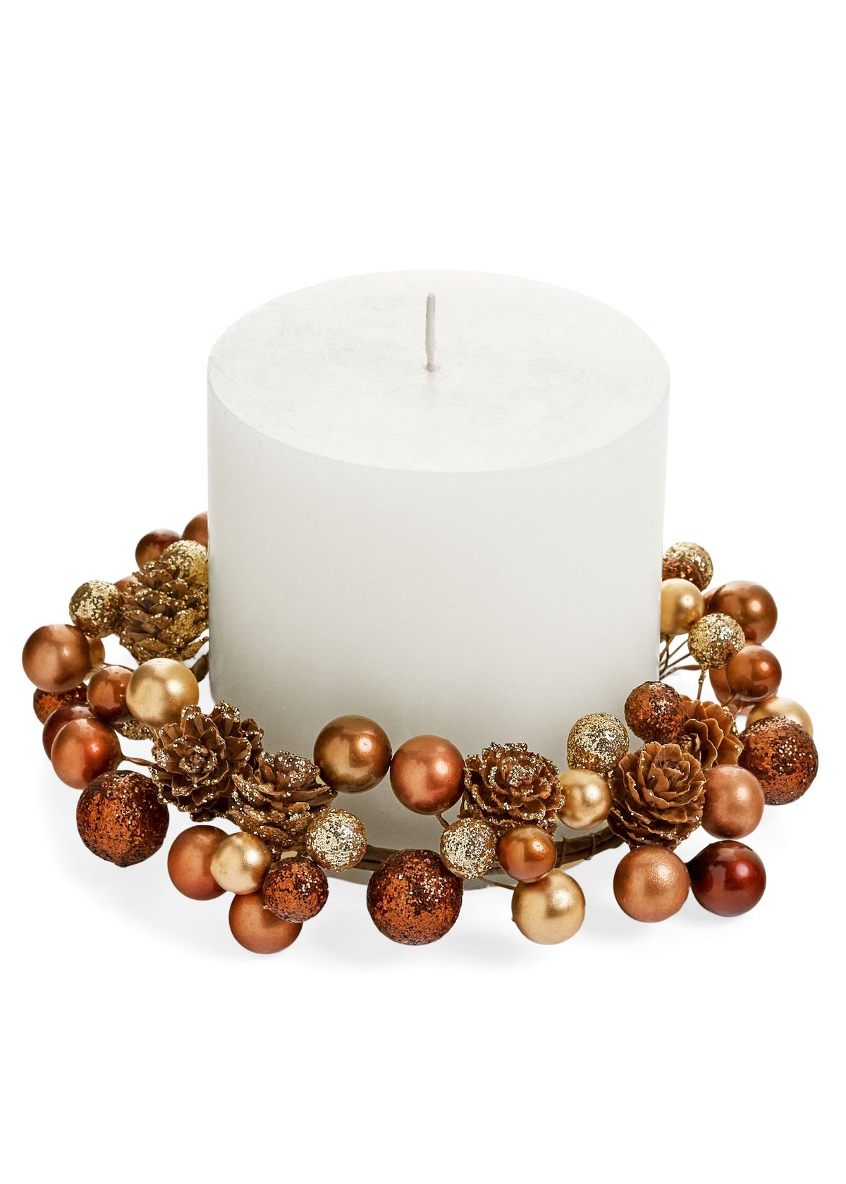 ADV - CANDLE RING BERRIES PLASTIC/FOAM BROWN