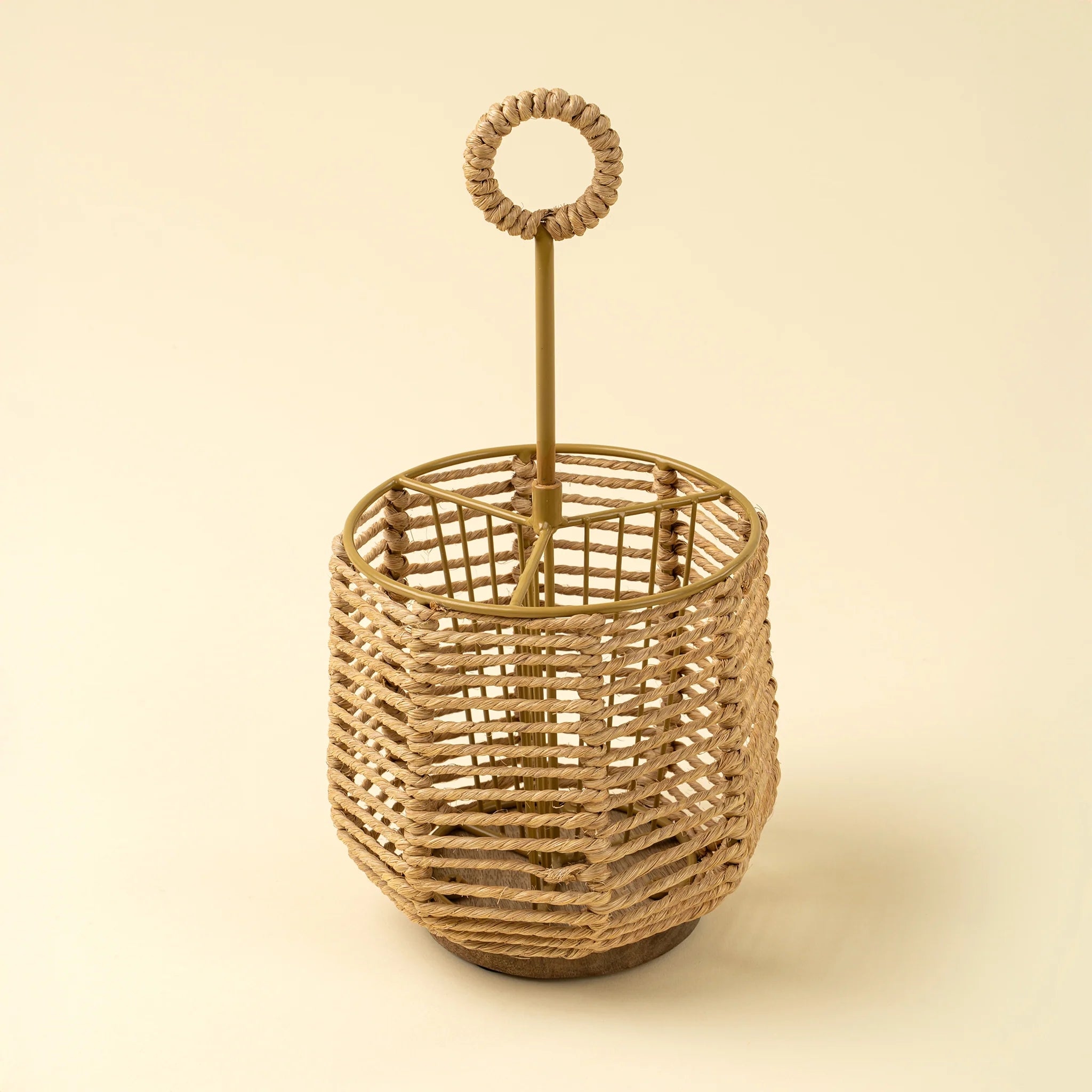 INDABA - WOVEN CUTLERY HOLDER, ROUND