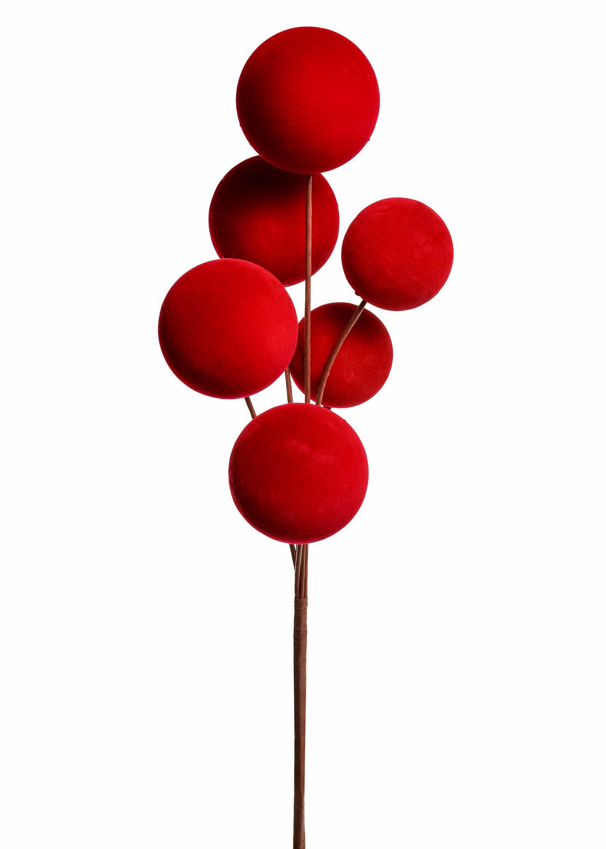 ADV - BRANCH VELVET BALLS POLYFOAM