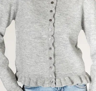 LYLA & LUXE - ANNORA NOVELTY RUFFLE CARDI