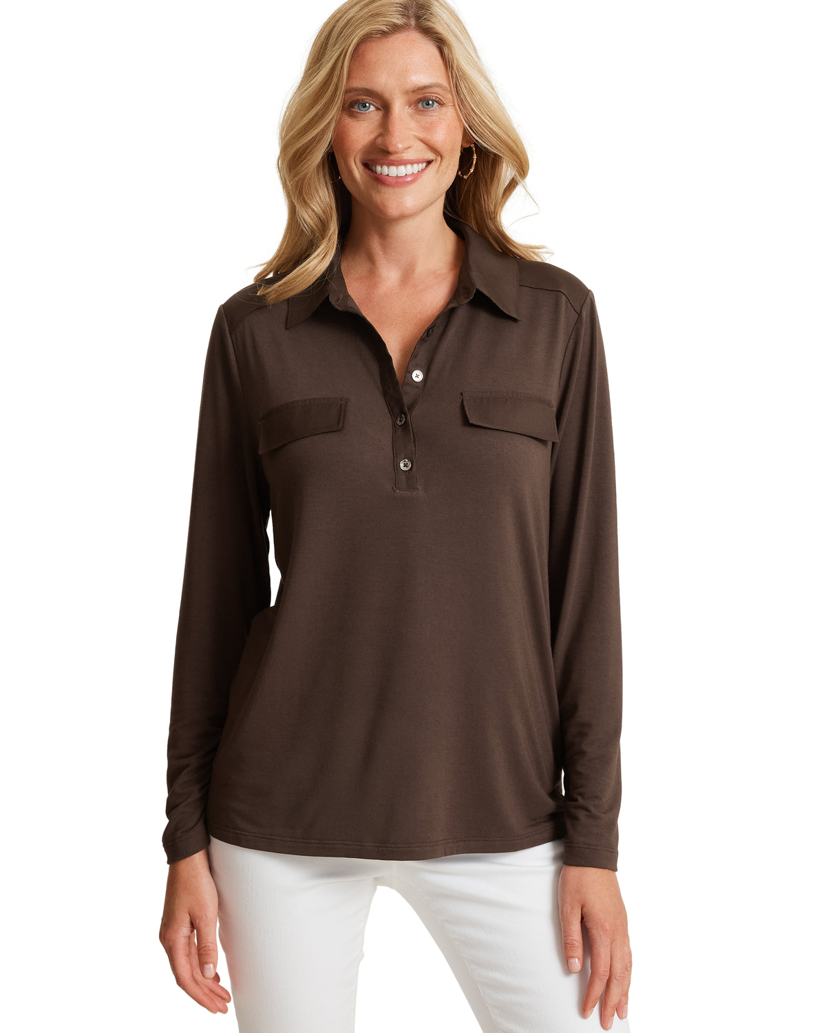 TOMMY BAHAMA - WOMEN'S KAUAI WOVEN TRIM SHIRT