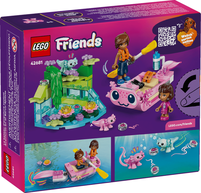 LEGO - 42681 - FRIENDS - AXOLOTL ADVENTURE BOAT - 95PCS - S26