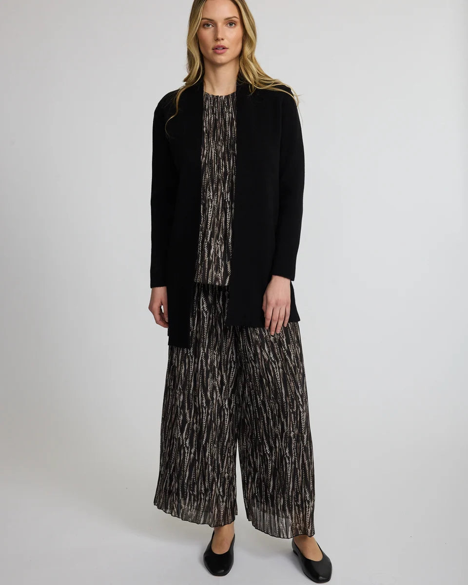PISTACHE - OPEN FINE KNIT CARDIGAN COAT