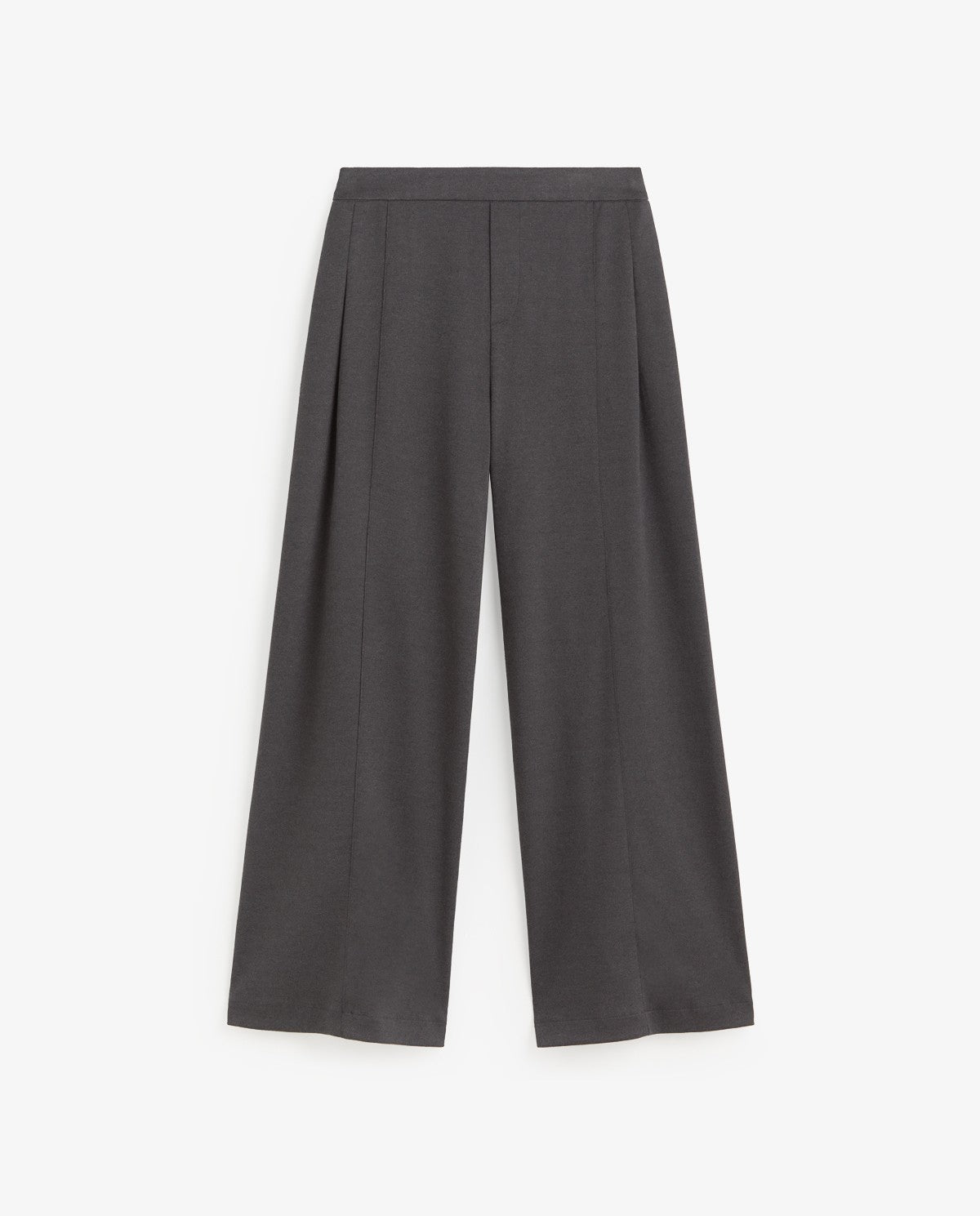 YERSE - WOMEN'S WIDE-LEG TROUSERS WITH PLEAT