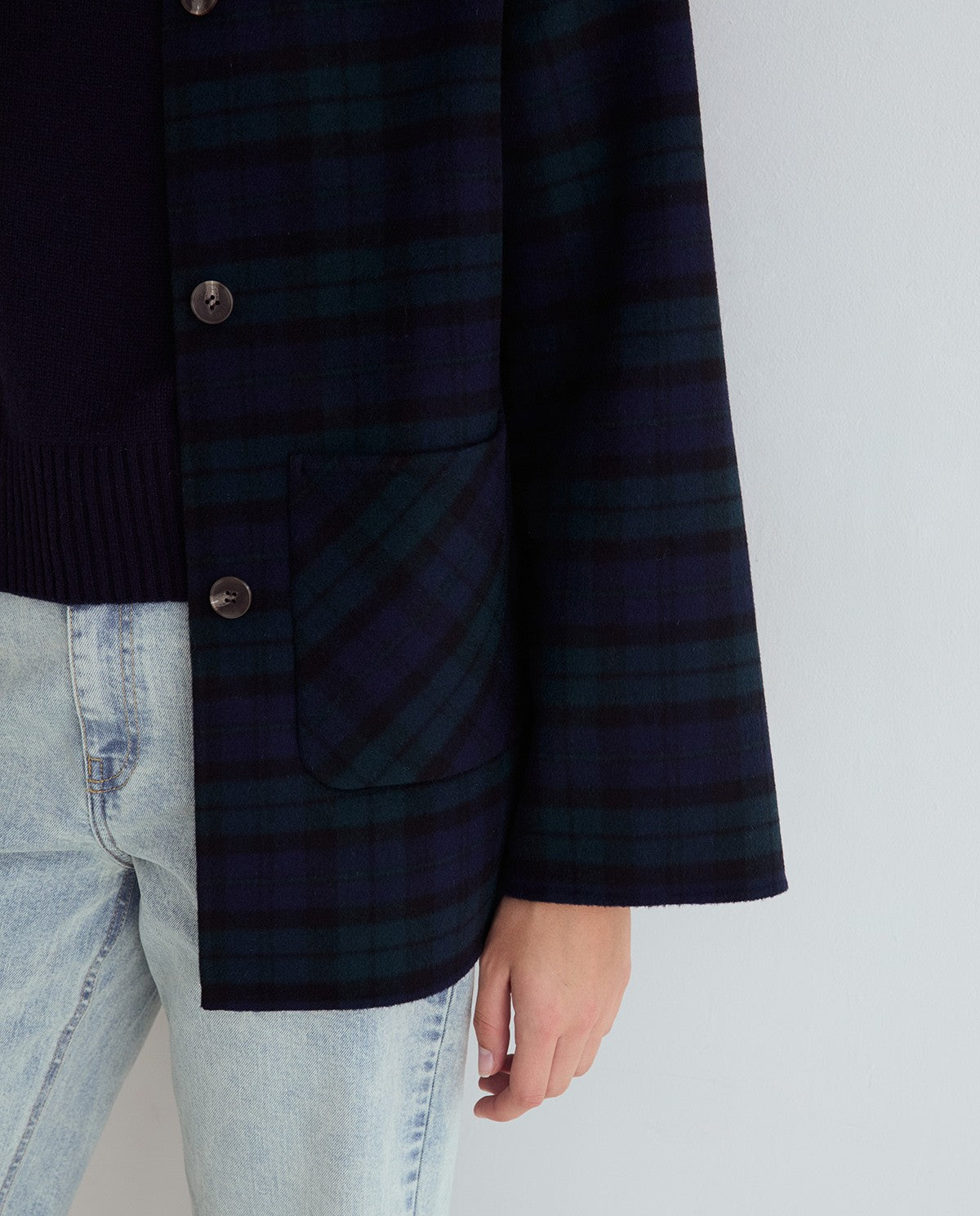 YERSE - WOMEN'S SHORT HANDMADE COAT WITH SCARF