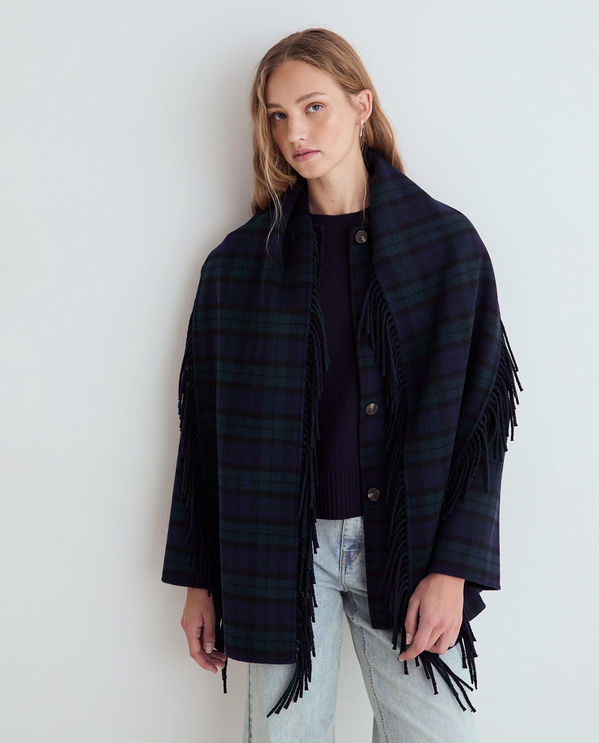 YERSE - WOMEN'S SHORT HANDMADE COAT WITH SCARF
