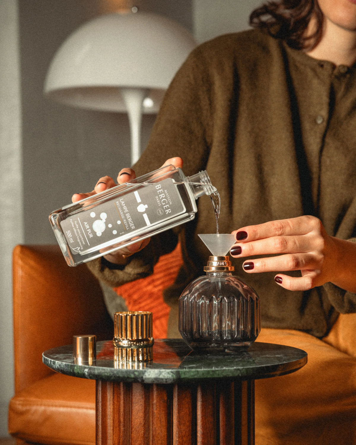 LAMPE BERGER - CANNELO FRAGRANCE LAMP - GREY