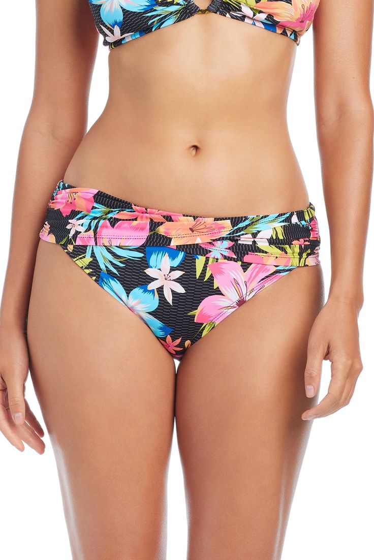 BLEU- WOMEN'S SWEET ESCAPE SARONG HIPSTER SWIM BOTTOM