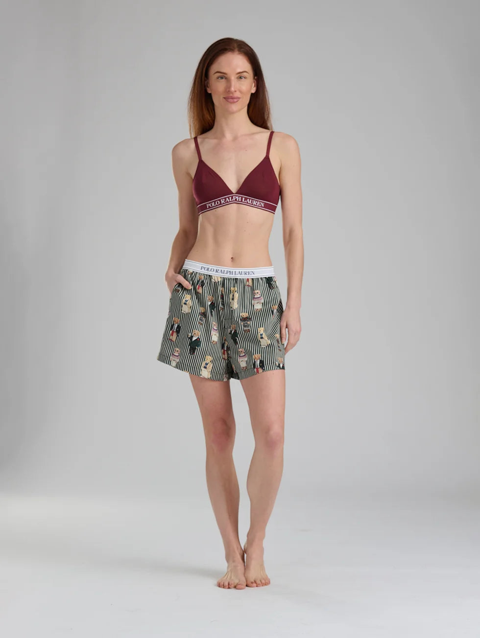 RALPH LAUREN - WOMEN’S SLEEP BOXER ALL OVER BEAR