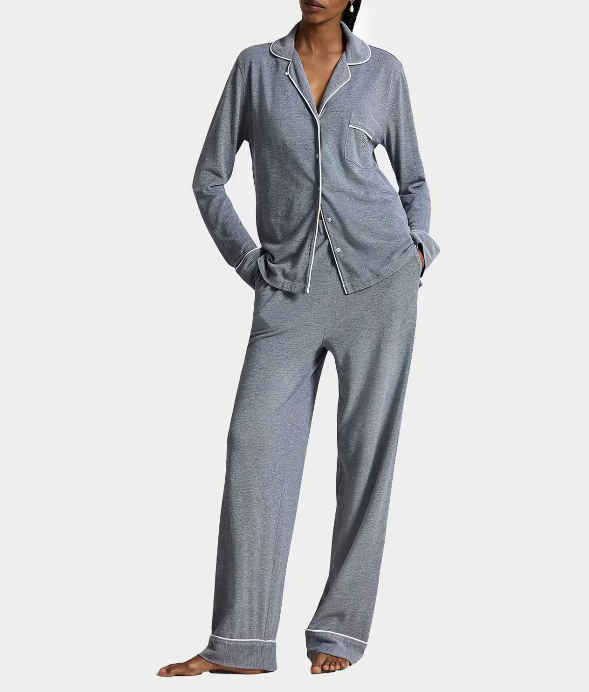 RALPH LAUREN - KNIT OXFORD MADISON PJ SET
