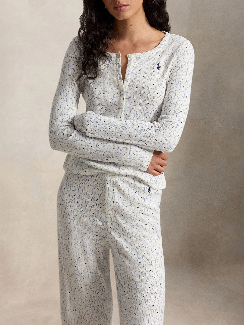 RALPH LAUREN - HENLEY WIDE LEG SLEEP SET