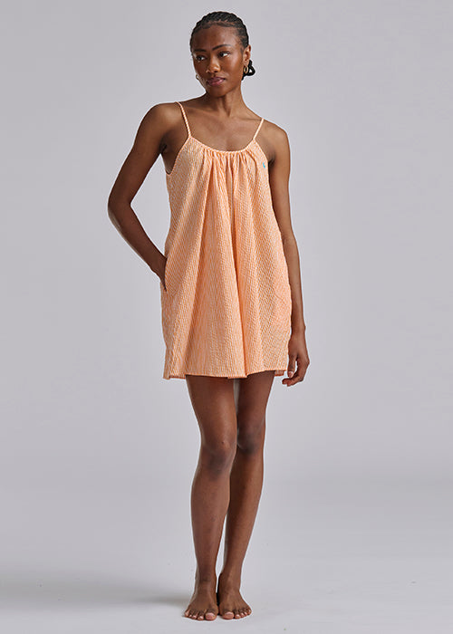 RALPH LAUREN - SEERSUCKER SLIP DRESS 4P0782R3