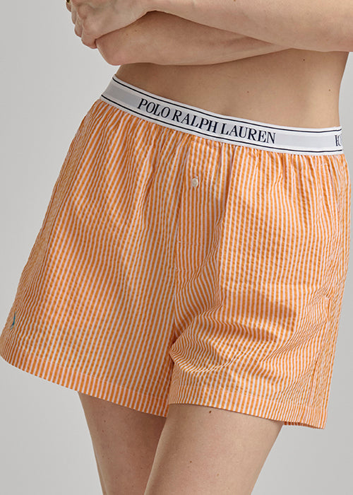 RALPH LAUREN - SEERSUCKER BOXER W LOGO ELSTIC 4P0783R3