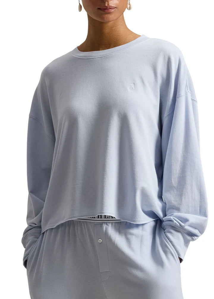 RALPH LAUREN - CLUB TERRY CREW/WIDE LEG SET