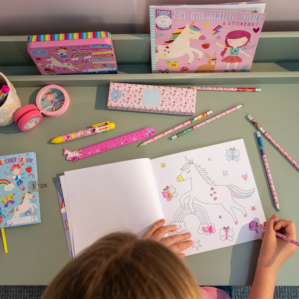 FLOSS & ROCK - RAINBOW FAIRY COLOURING BOOK