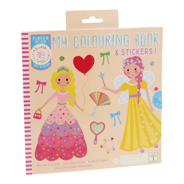 FLOSS & ROCK - PRINCESS MY COLOURING BOOKING - SCRIBBLE SNIFF