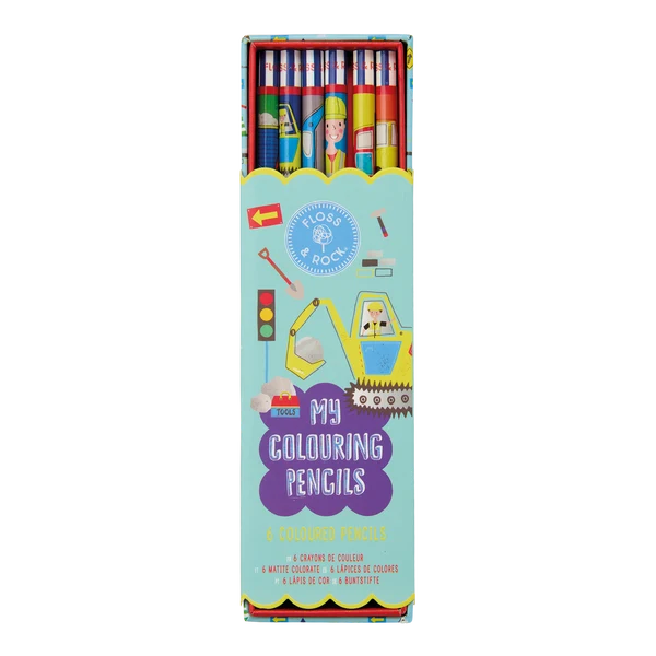 FLOSS & ROCK - CONSTRUCTION MY COLOURING PENCILS