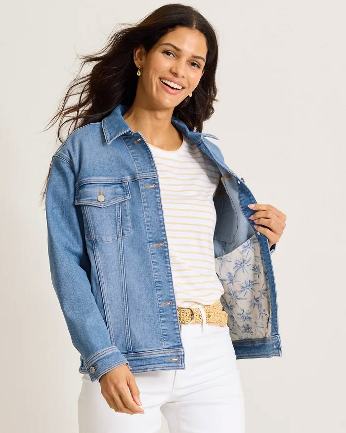 TOMMY BAHAMA - WOMEN'S INDIGO RELAXED JEAN JACKET