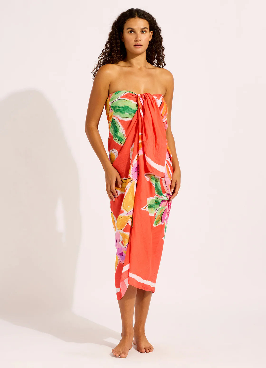 SEAFOLLY- Hothouse Flowers Floral Sarong