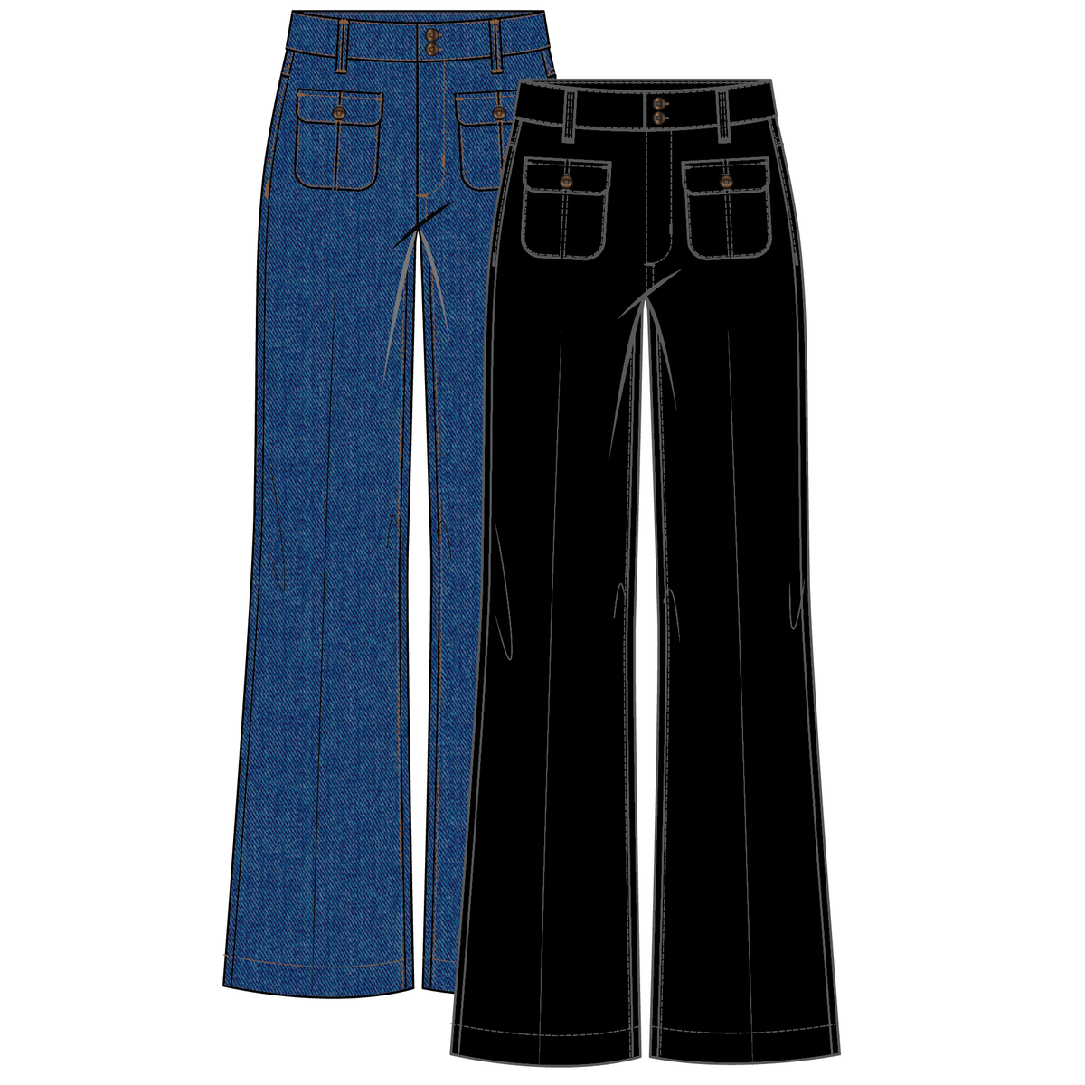 Tribal - Brooke High Rise, Trouser Jean #5903O