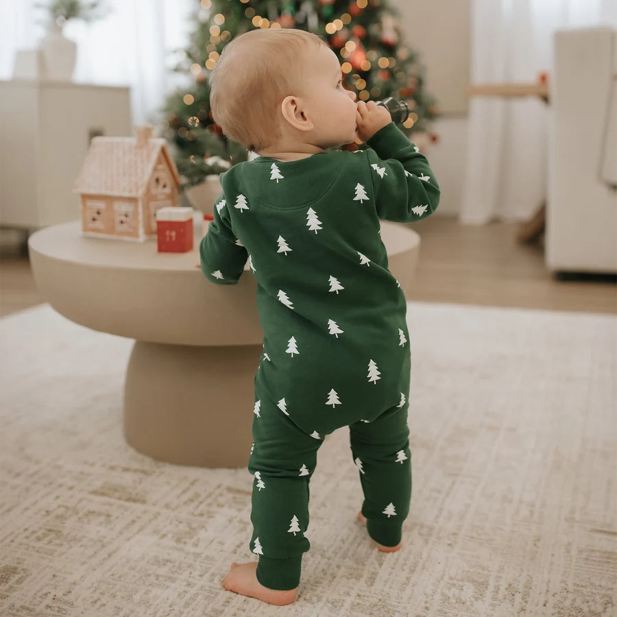 PETIT LEM - PINE TREE PRINT PLAYSUIT