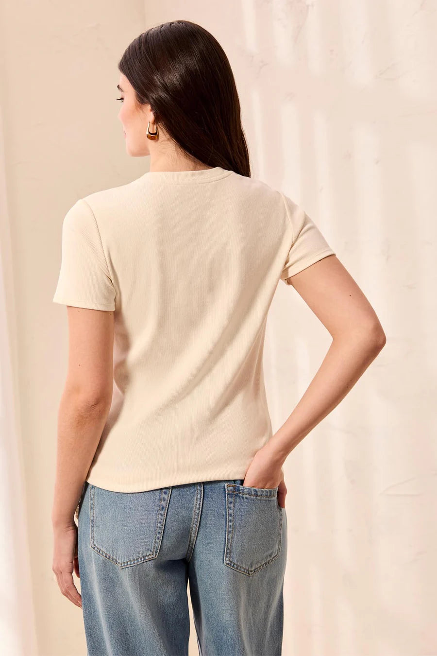 TRIBAL - THE PERFECT CREW NK FITTED TEE