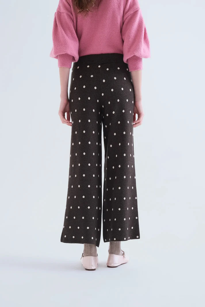 COMPANIA FANTASTICA - SMALL DOTS KNIT TROUSER