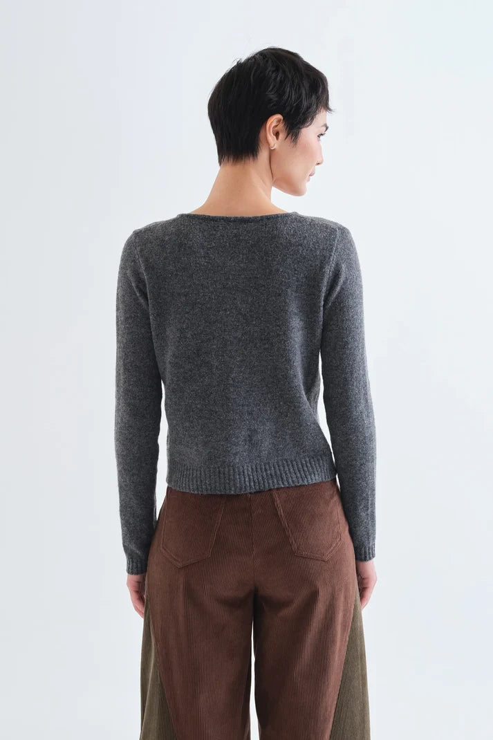 COMPANIA FANTASTICA - HEART BUTTON CARDIGAN