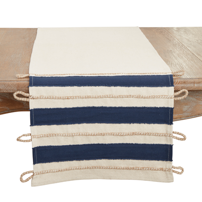 SARO- ROPE APPLIQUE TABLE RUNNER