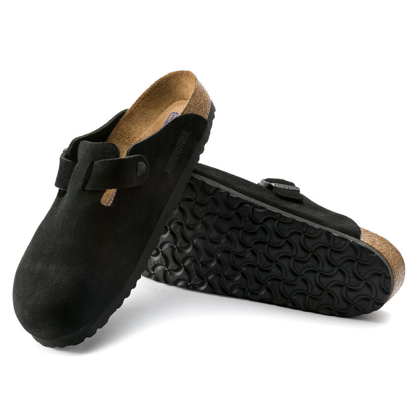 BIRKENSTOCK- BOSTON SOFT FOOTBED SUEDE LEATHER SHOE