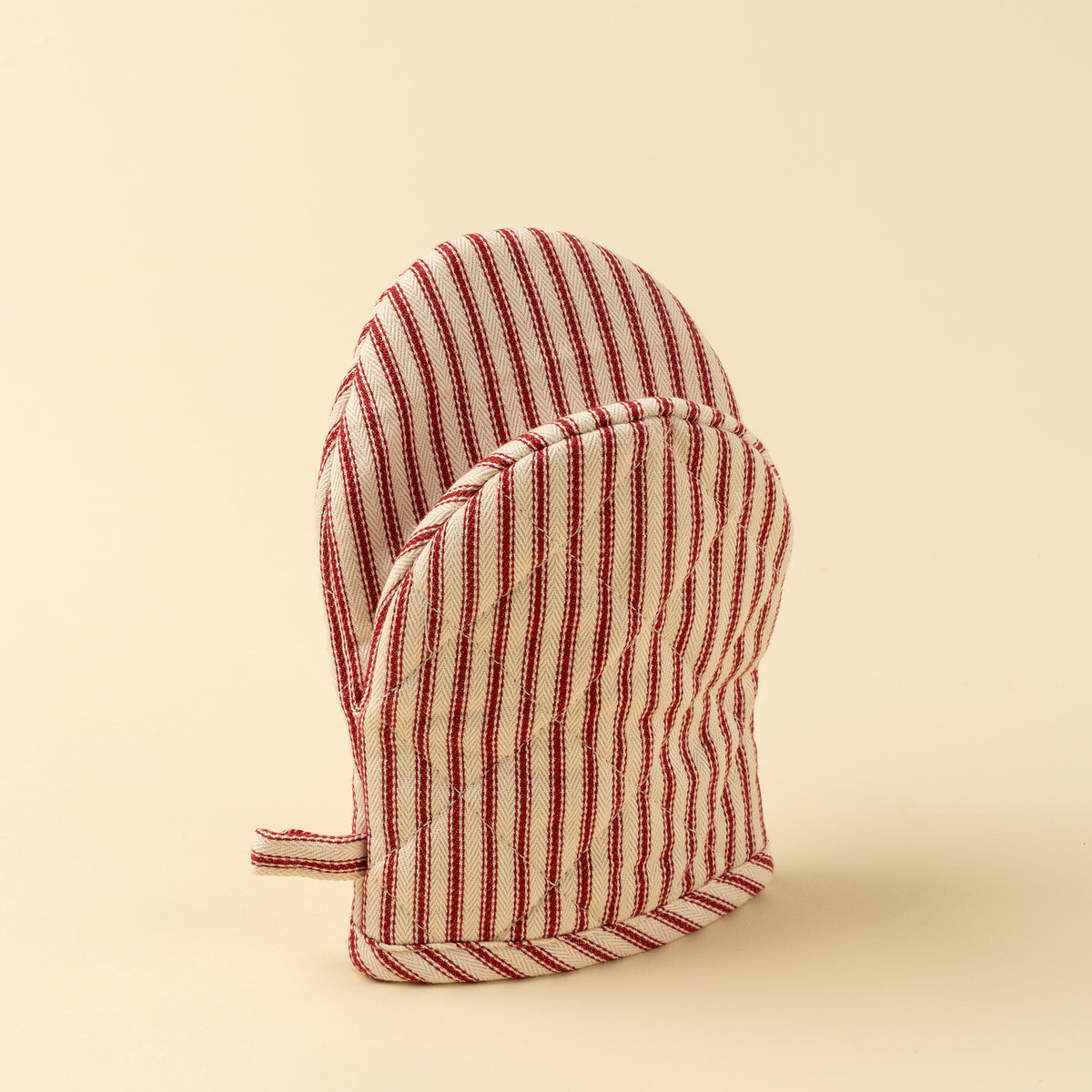 INDABA - RED TICKING OVEN MITT