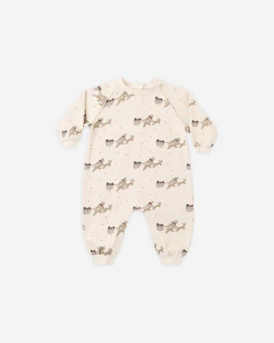 RYLEE + CRU - RAGLAN REINDEER JUMPSUIT
