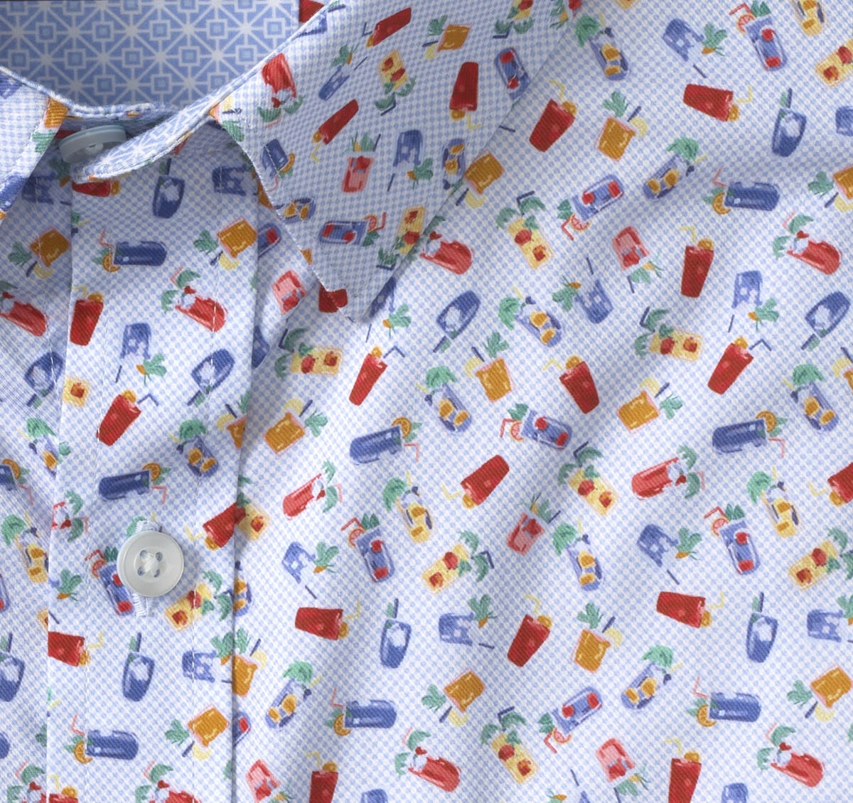 JOHNSTON & MURPHY - LOGAN PRINTED SHORT-SLEEVE SHIRT