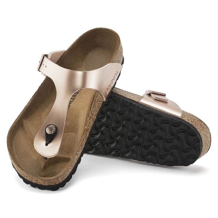 BIRKENSTOCK- WOMEN'S GIZAH METALLIC BIRKO-FLOR SANDAL