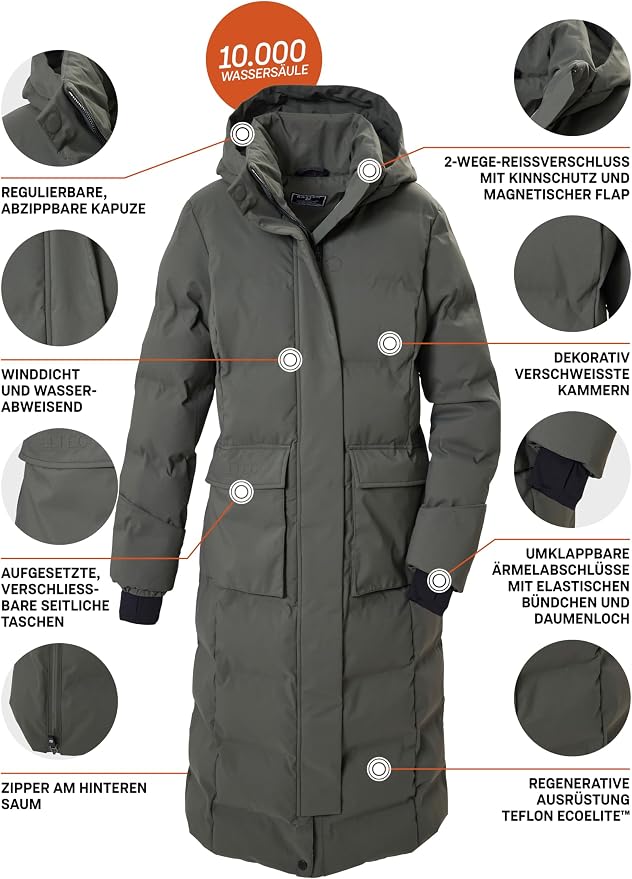 KILLTEC - WOMEN'S KOW 37 QUILTED PARKA