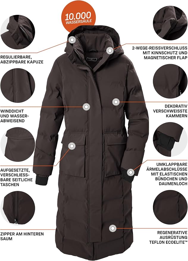 KILLTEC - WOMEN'S KOW 37 QUILTED PARKA