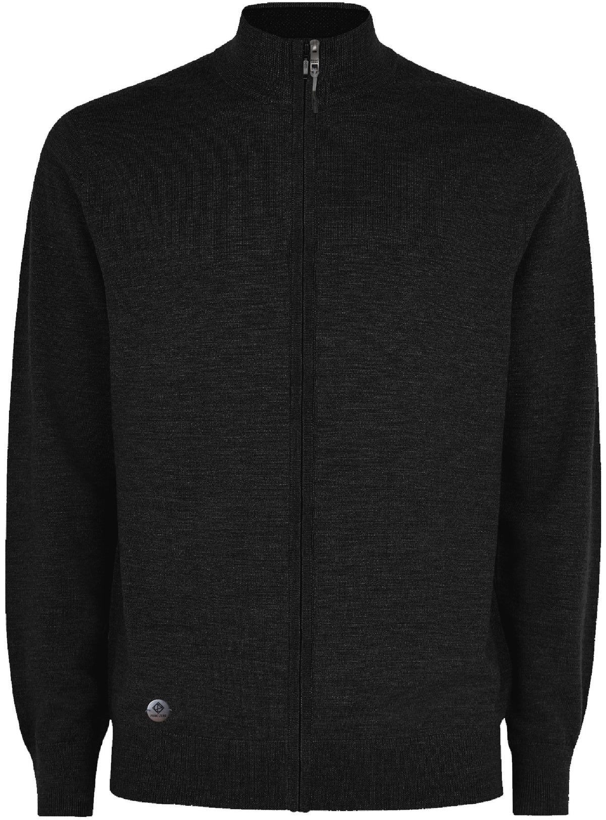 POINT ZERO - MEN'S FULL ZIP MOCK SWEATER