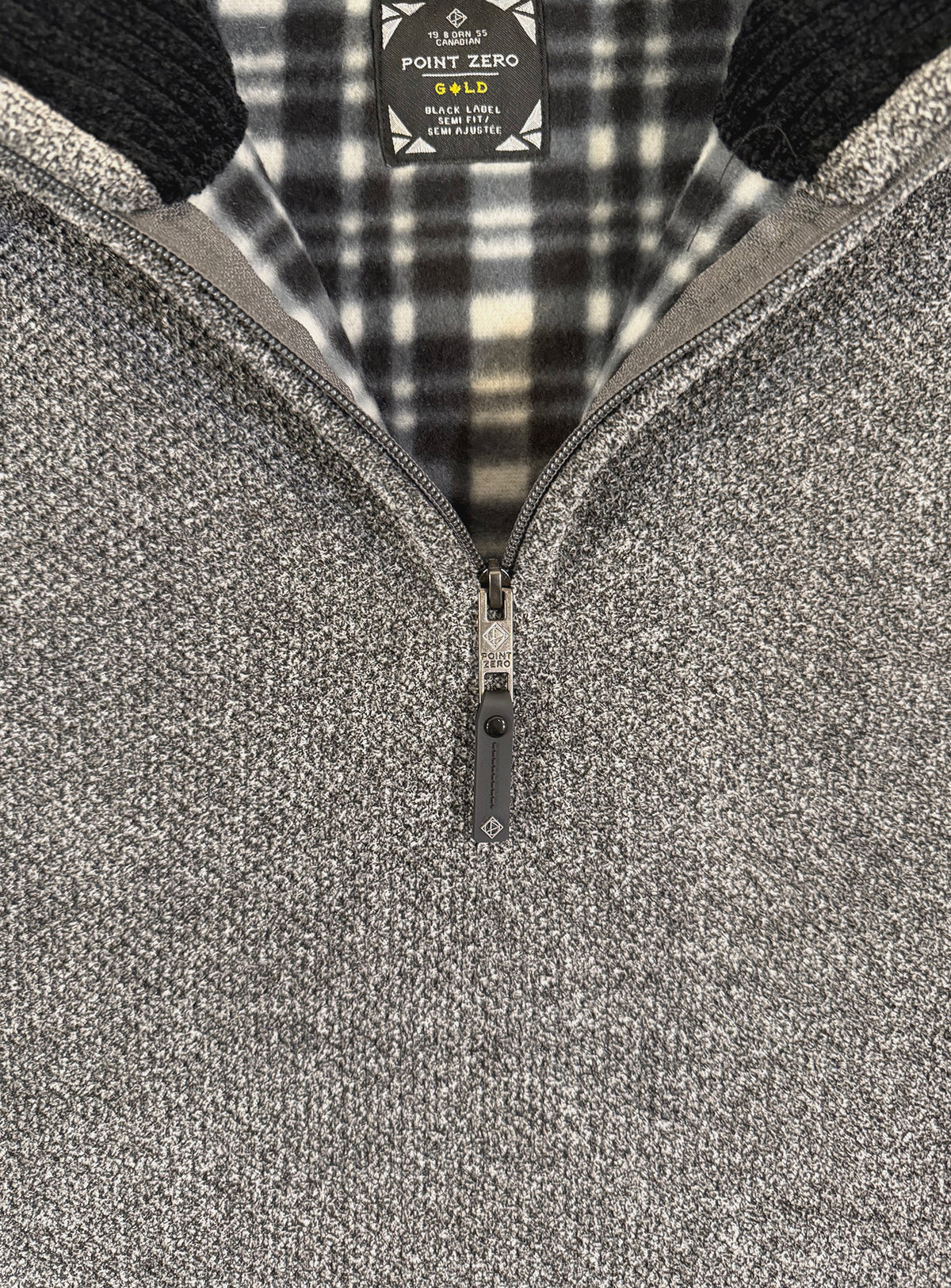 POINT ZERO - MEN'S 7768674 MOCK ZIP